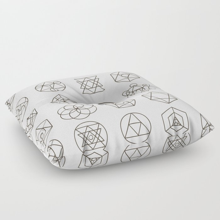 Sacred geometry Floor Pillow