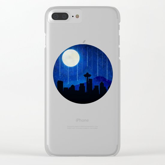 Sleepless Seattle Clear iPhone Case
