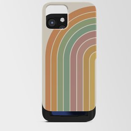 Gradient Arch XVIII Earthy Mid Century Modern Rainbow iPhone Card Case