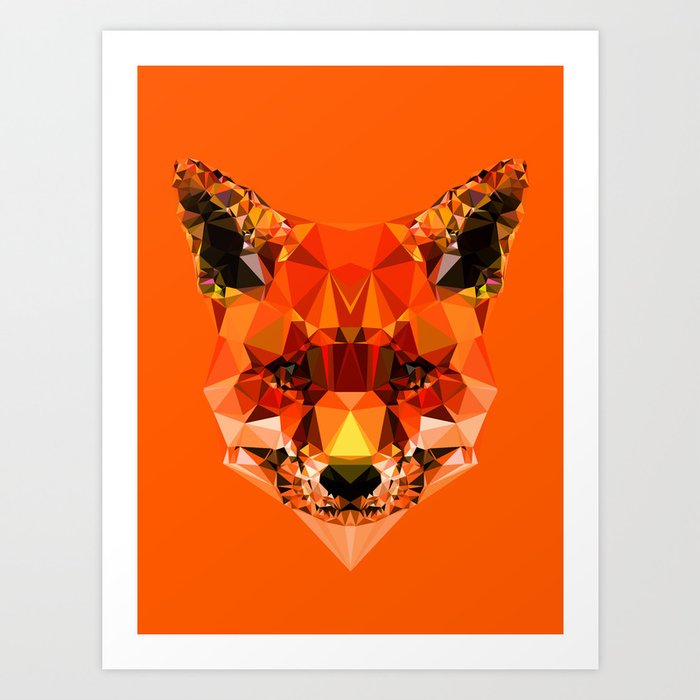 Discover the motif GEOMETRIC FOX by Andreas Lie as a print at TOPPOSTER