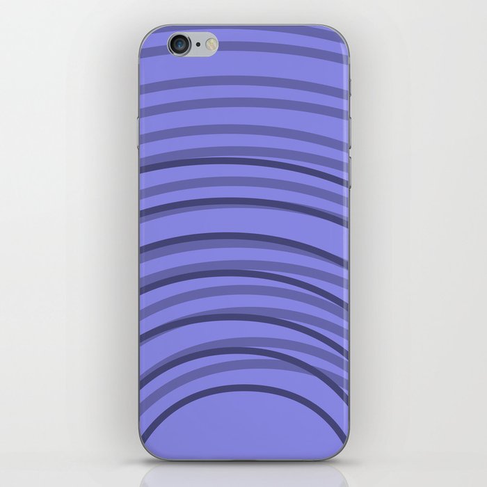 Very Peri Imperfect Rainbow Arch Lines iPhone Skin