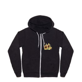 Sunflowers and Goldfinch  Zip Hoodie