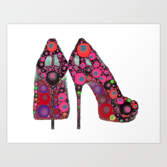 Rock n' Roll Stiletto High-Heels Art Print