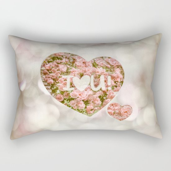 VALENTINE'S DAY ROSES Rectangular Pillow