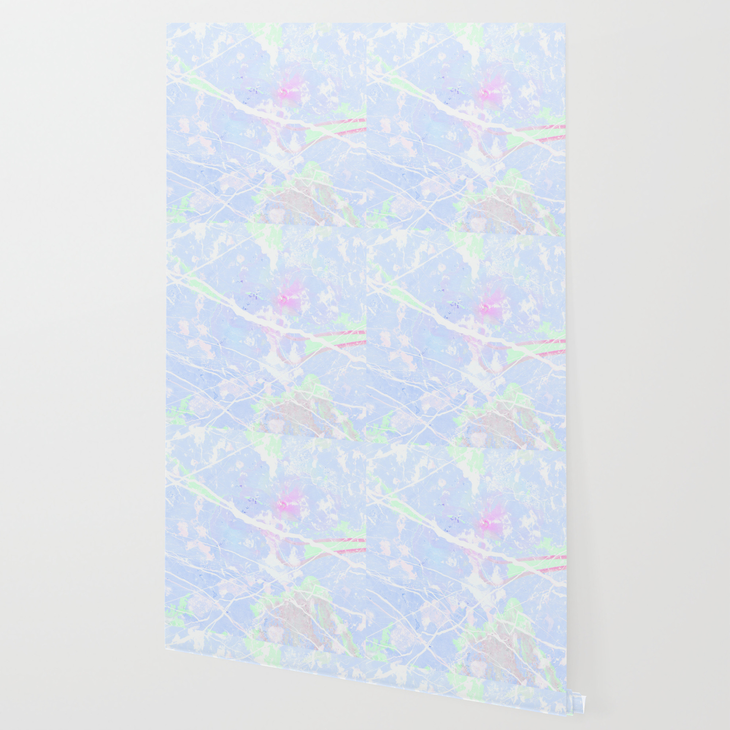 Pastel Blue Graffiti Marble Wallpaper By Dominiquevari Society6
