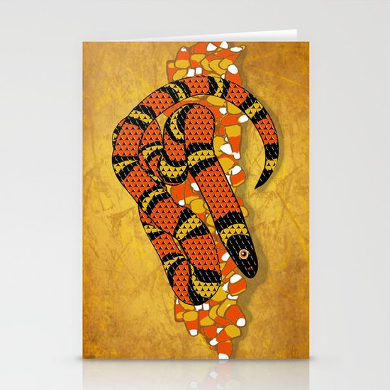 Mexican Candy Corn Snake Stationery Cards