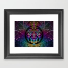 Lively Structures Colorful Abstract Fractal Art Framed Art Print