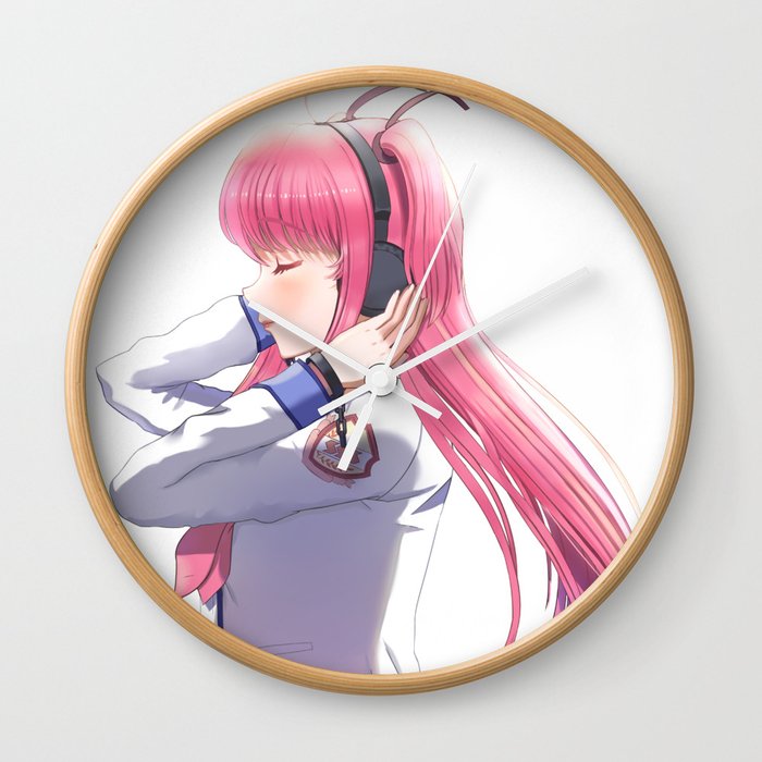 Angel Beats Yui Art Print Wall Clock By Sayuui Society6 Angel Beats Yui Art Print Wall Clock By Sayuui Society6