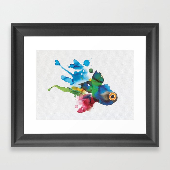 COLORFUL FISH 2 Framed Art Print