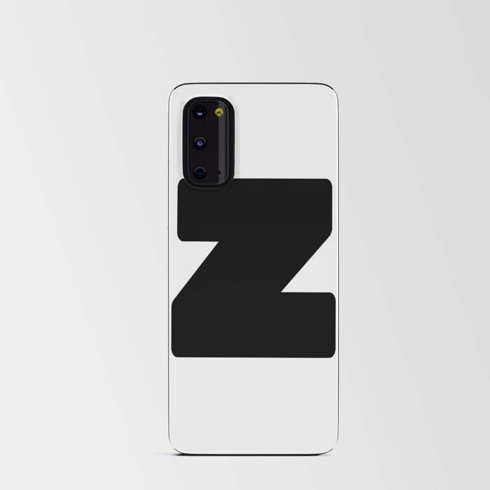 z (Black & White Letter) Android Card Case