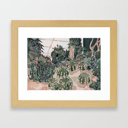 Cactus garden Framed Art Print