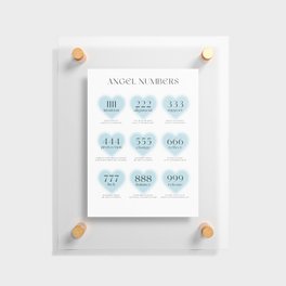 Blue Angel Numbers Floating Acrylic Print
