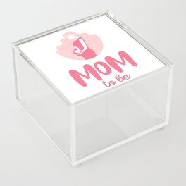 Mom to be - lovely pregnancy illustration Acrylic Box