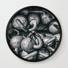 Crossfit fitness gym background Wall Clock