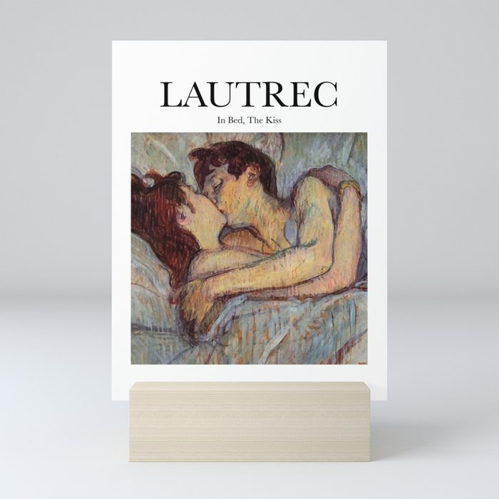 Lautrec - In Bed, The Kiss Mini Art Print