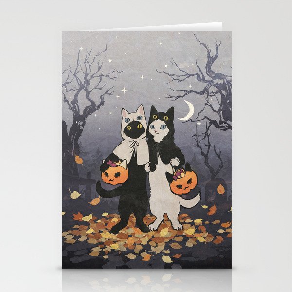 halloween cats 2 Stationery Cards