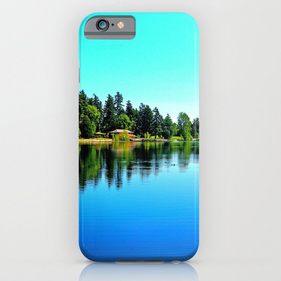 Summer lake view iPhone & iPod Case