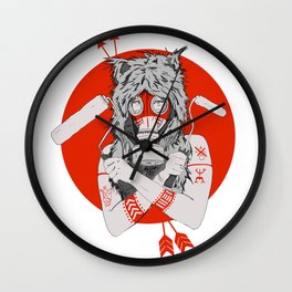 Lady of the Wild Wall Clock