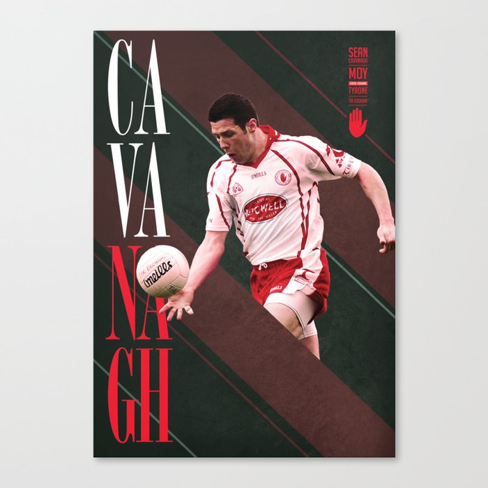 GAA Posters – Sean Cavanagh Canvas Print