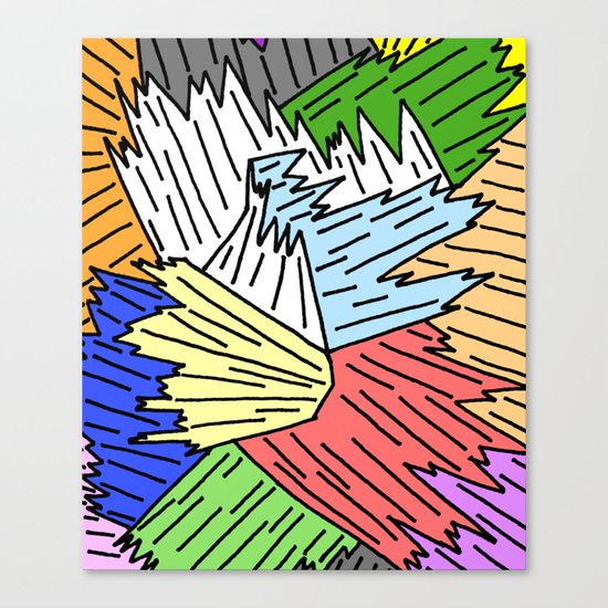 Color Shards Canvas Print
