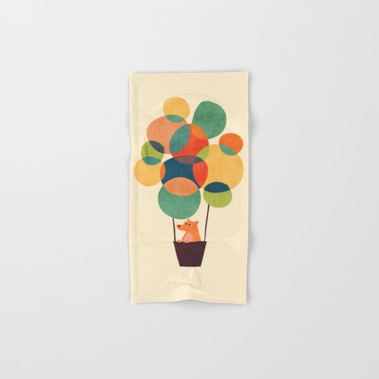 Whimsical Hot Air Balloon Hand & Bath Towel
