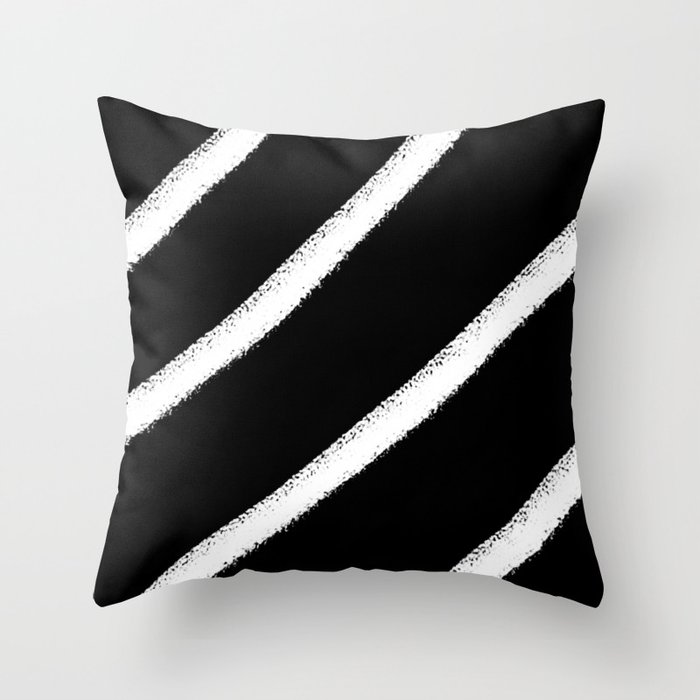 Black and white stripes 3 Throw Pillow