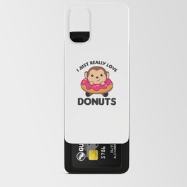 Sweet Monkey Funny Animals In Donut Pink Android Card Case