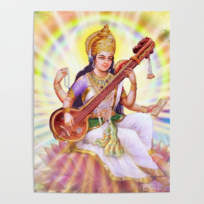 Goddess Saraswati Poster