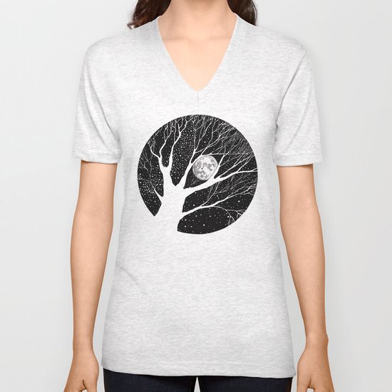 moonlight shadow Unisex V-Neck
