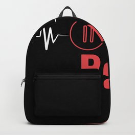 Paused | Heartbeat Break Design Backpack