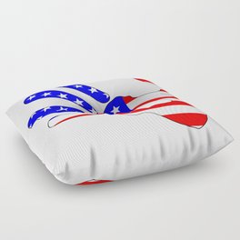 Stars And Stripes Hand Print Silhouette Floor Pillow
