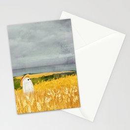 There's a ghost in the wheat field again... Stationery Card