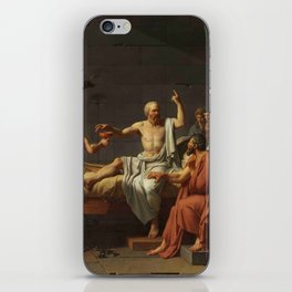 David, The death of Socrates iPhone Skin