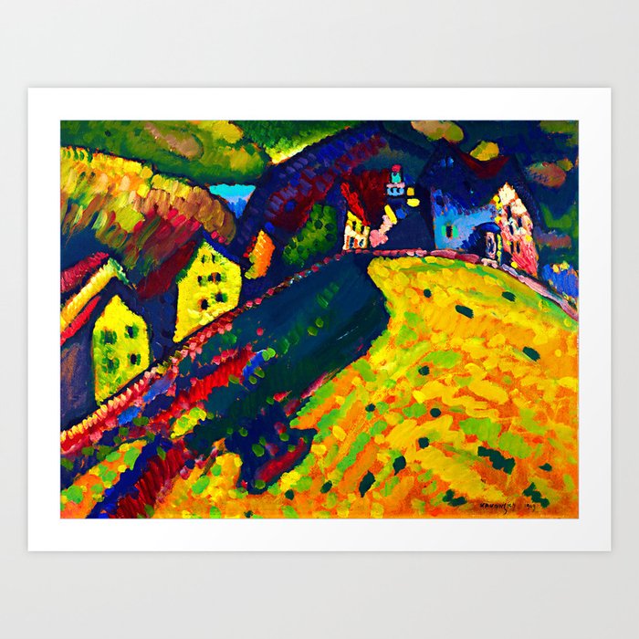 Wassily Kandinsky Houses In Murnau Abstract Art Art Print By