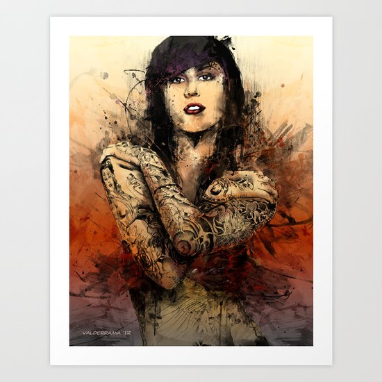Kat Von D Art Print