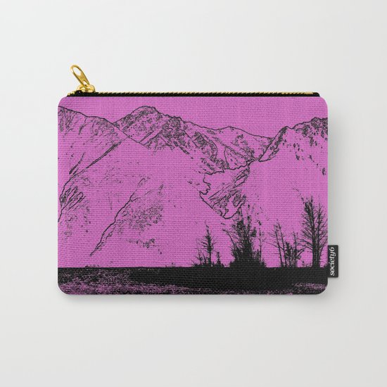 Knik River Mts. Pop Art - 5 Carry-All Pouch