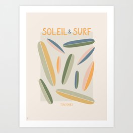 Soleil & Surf Toujours Art Print