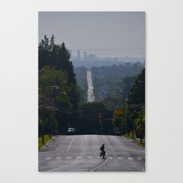 Morning Walk in vancouver Canvas Print