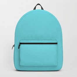 From The Crayon Box Turquoise Blue - Bright Blue Solid Color / Accent Shade / Hue / All One Colour Backpack