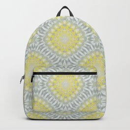 Lemon and Grey Medallions 2 Backpack