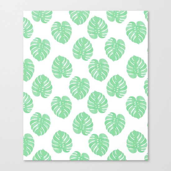 Palm Leaf indoor house plant hipster cheese plant palm leaf tropical vibes Canvas Print