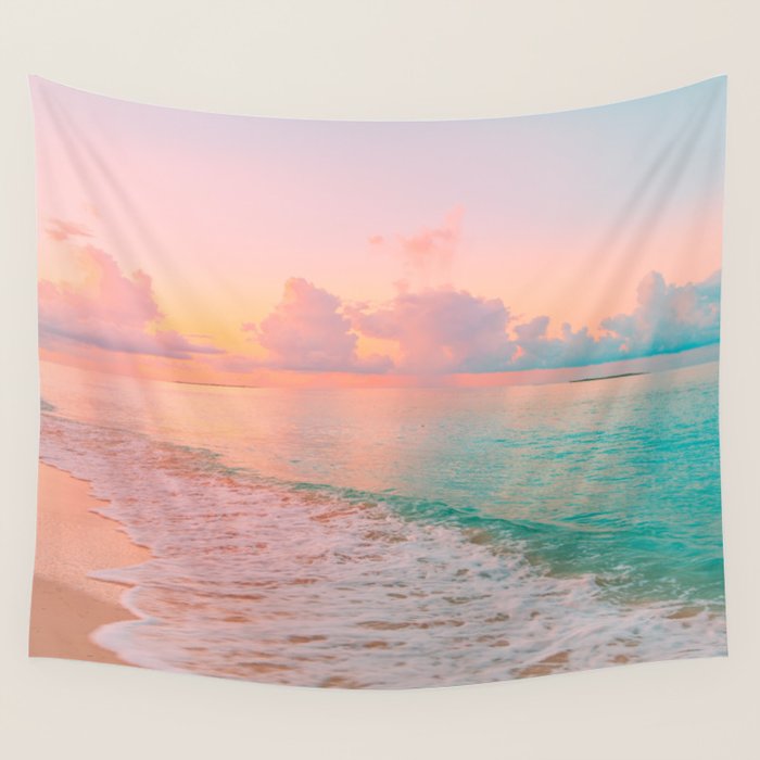 Pink online sunset tapestry