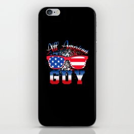 All american Guy US flag 4th of July iPhone Skin