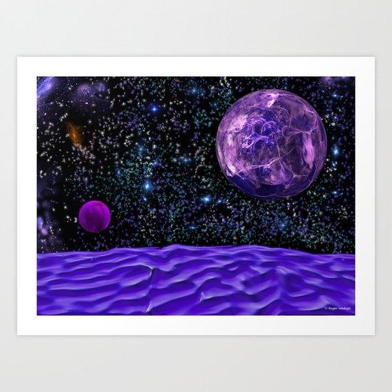 View From The Blue Moon Art Print