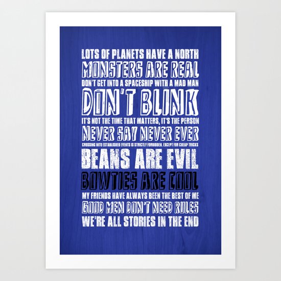 What I've learned from Doctor Who Art Print