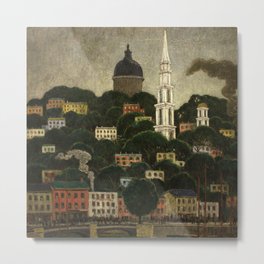 College Hill, Downcity Providence, Rhode Island by Edward Middleton Manigault Metal Print
