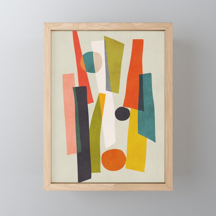 Sticks and Stones Framed Mini Art Print