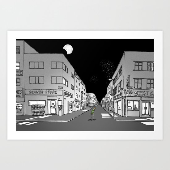 Night Walk Art Print