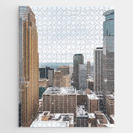 Snow in the City | Photography in Minneapolis Jigsaw Puzzle