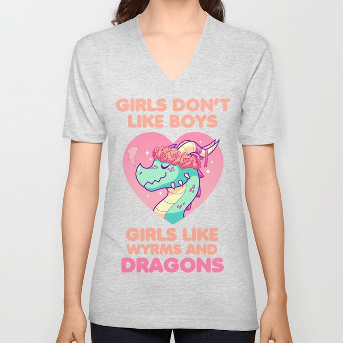 Wyrms & Dragons V Neck T Shirt